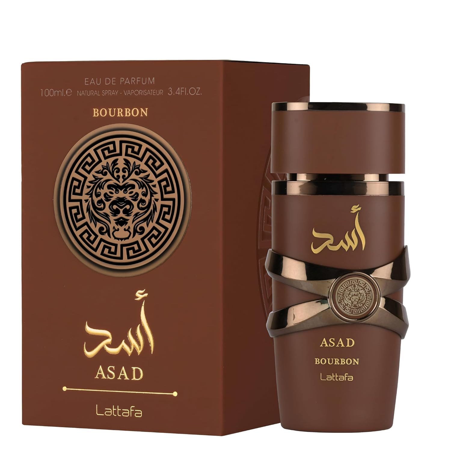 Asad Bourbon by Lattafa. Men's Eau de Parfum 3.4FL OZ