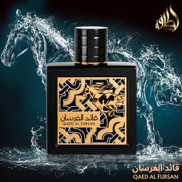 Qaed Al Fursan by Lattafa. Men's Eau de Parfum 3.04FL OZ.