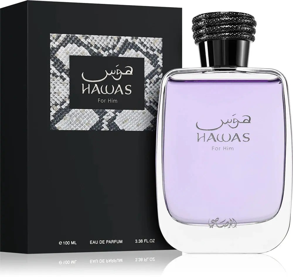 Rasasi Hawas 3.4FL OZ Eau de Parfum for Men.