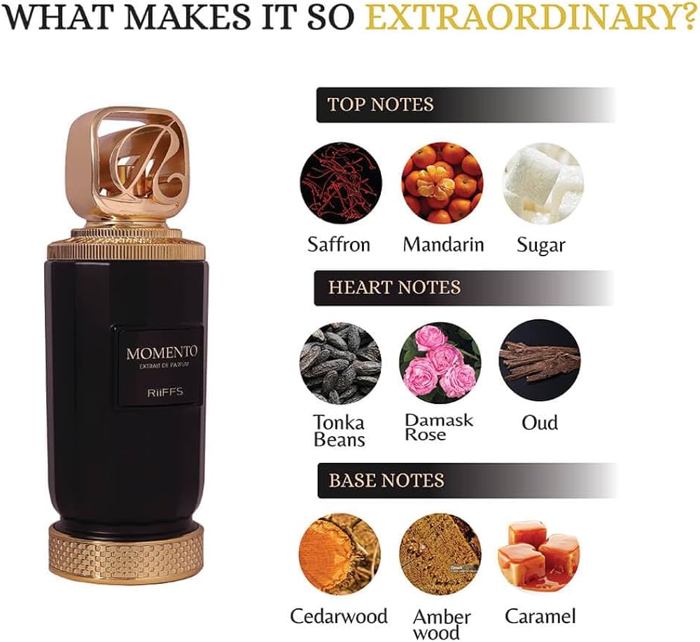 Riiffs Momento Extrait de Parfum. Unisex 3.4FL OZ