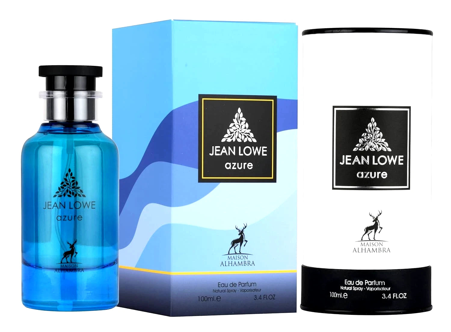 Jean Lowe Azure by Maison Alhambra. Men's Eau de Parfum. 3.4FL OZ.