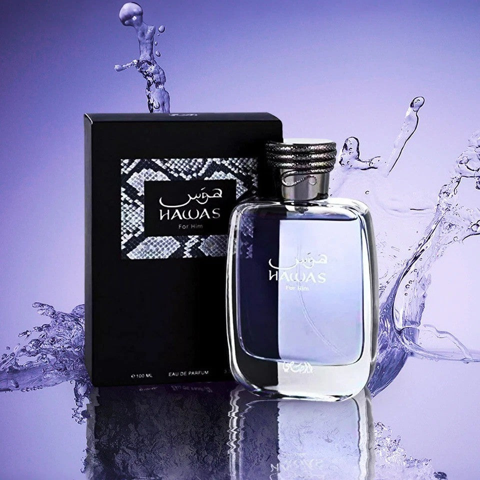 Rasasi Hawas 3.4FL OZ Eau de Parfum for Men.
