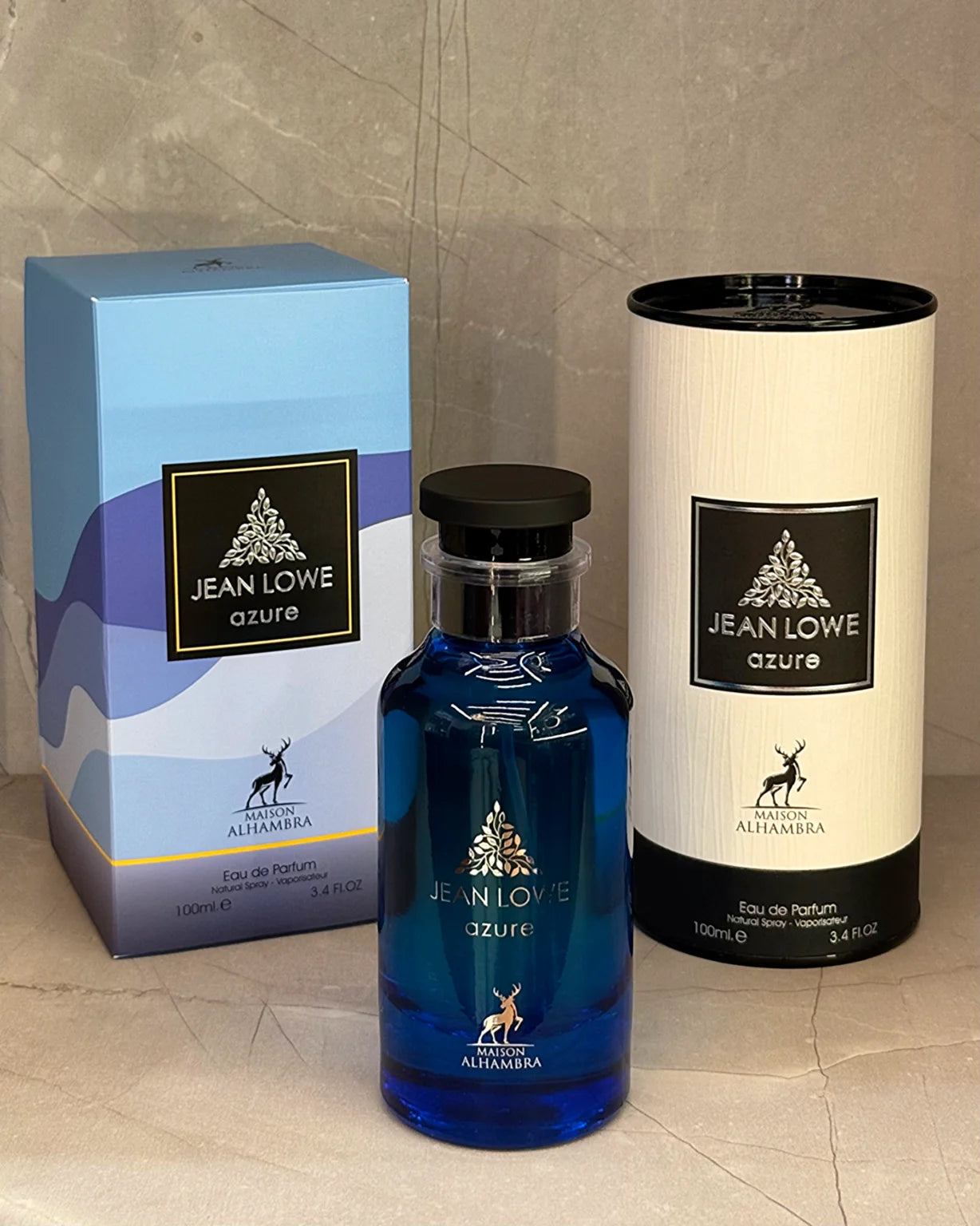 Jean Lowe Azure by Maison Alhambra. Men's Eau de Parfum. 3.4FL OZ.